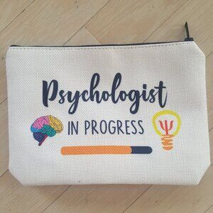 Psychologist in progress!  Cosmetic bag